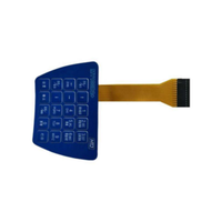 Custom IP68 Membrane Switch with 3M Adhesive Embossed on Off Push Button Switch Panel