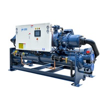 Manufacturer supplied screw chillers, commercial industrial refrigeration equipment, water-cooled screw chillers