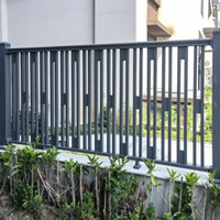 Balcony guardrail staircase handrail villa community wrought iron fence zinc steel fence outdoor aluminum