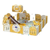 Portable Yard Pen Plastic Foldable Baby Playpens Kids Removable Cheap Plastic Indoor Playyard Guardrail for Playground