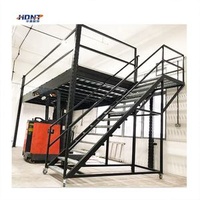 Multi-Tier Steel Mezzanine Floors and Racks Warehouse Storage Stacking Shelves