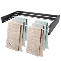 Folding Aluminum Towel Racks Drying Hangers for Cloths Drying Rack