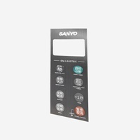 Silk Screen Customized Membrane Switches , Membrane Keypad Panel 0.2mm Thick
