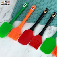 Pastry Tools Silicone Pastry Tools Silicone Pastry Brush Cake Scraper Cake Scraper BBQ Brush Heat Resistant Baking Spatula