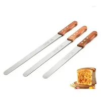 & Pastry Tools 10/12/14 Inch Cake Cutting Knife Long Cutter Serrated Bread Stainless Steel Loaf/Bread Slicer/Slicing Drop Delivery Ho Dhuma