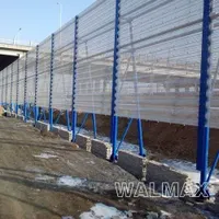 WBF110 Customized Roadside Anti-Strong Wind fence Galvanized Panel Steel Fencing Guardrail