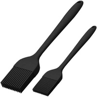 Silicone Baking Basting Brush Set Long Handle Heat Resistant Pastry Brush Two