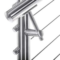 Durable Stainless Steel Guardrail for Bridge Safety ASTM Standard Cut and Welded with Punching Processing Services