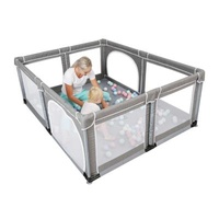 2021 Hot Selling Baby Play Yard Playpen Rectangle Shape Large Folding Playpen Guardrail Extra Large Playyard Play Pens for Indoor Babies and Toddlers