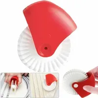 Kitchen Pizza Pastry Lattice Cutter Pastry Pie Decor Cutter Plastic Wheel Roller for Crust Baking Cutter Tool
