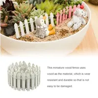 5x90cm Mini wooden fence decoration, farm garden decoration, balcony landscape guardrail accessories, indoor courtyard
