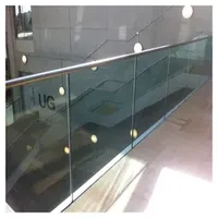 Garden Fencing Aluminum U Channel Glass Railing Glass Handrail