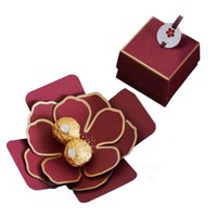 Small Mini Square Lash Flower Pastry Candy Tea Bag Materials Custom Food Recycled Chinese Paper Wedding Gift Thank You Candy Cardboard Box Storage