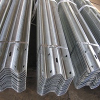 Hot dip galvanized steel highway guardrail,corrugated W beam